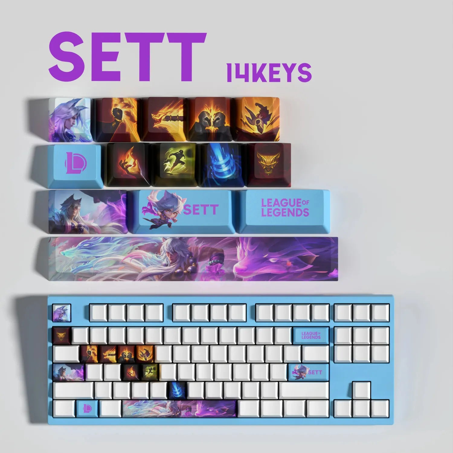 SPECIAL EDITION Fan-Made Sett KEYCAPS – 30, 14, 12 keys