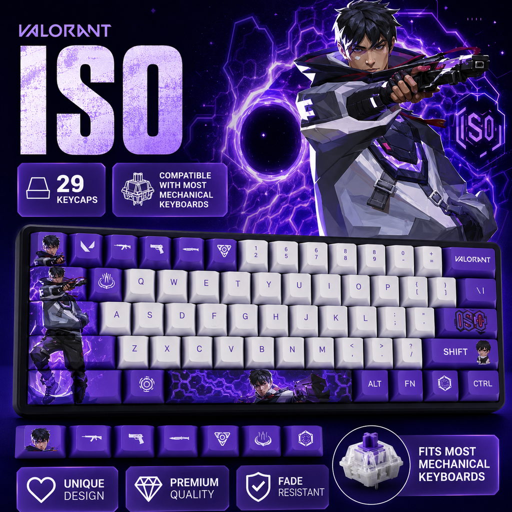 Fan Made - Iso Keycaps – Limited Edition (29/14 Keys)