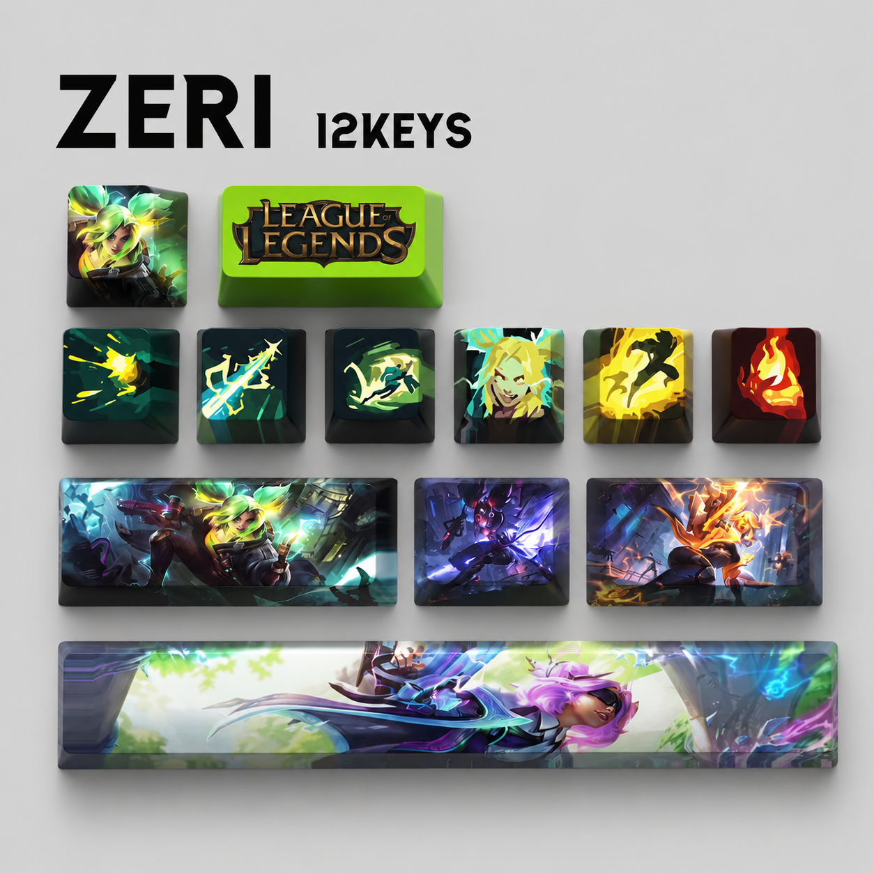 SPECIAL EDITION Fan-Made Zeri KEYCAPS