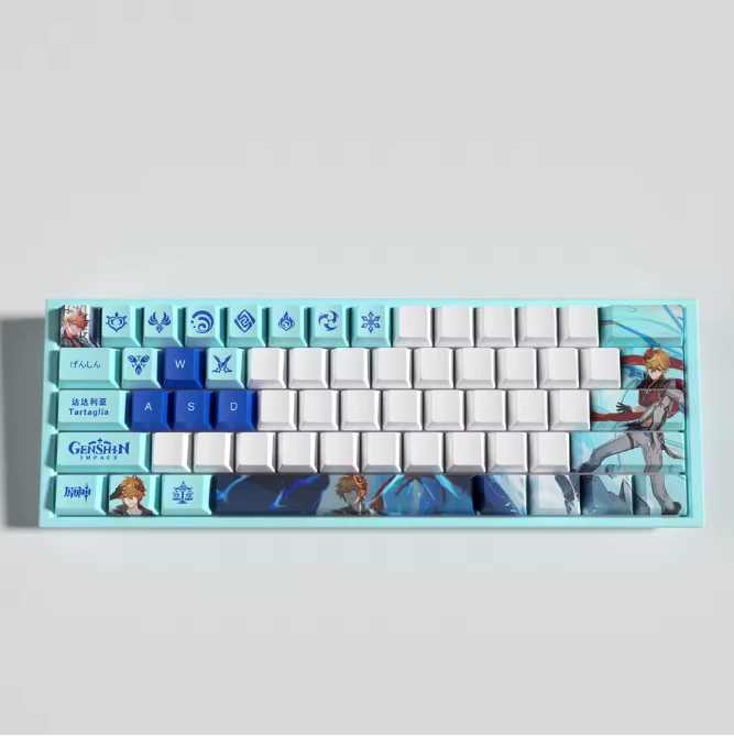 Genshin Impact Tartaglia Keycaps – Limited Edition (29/13 Keys)