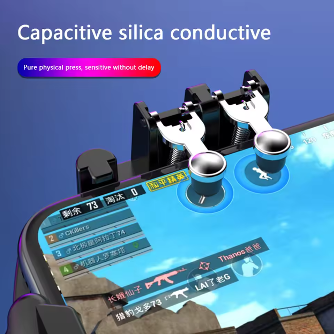 Mobile Gaming Controller with Cooling Fan – Pro 6-Finger Setup