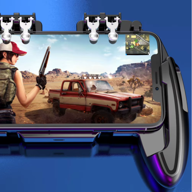 Mobile Gaming Controller with Cooling Fan – Pro 6-Finger Setup
