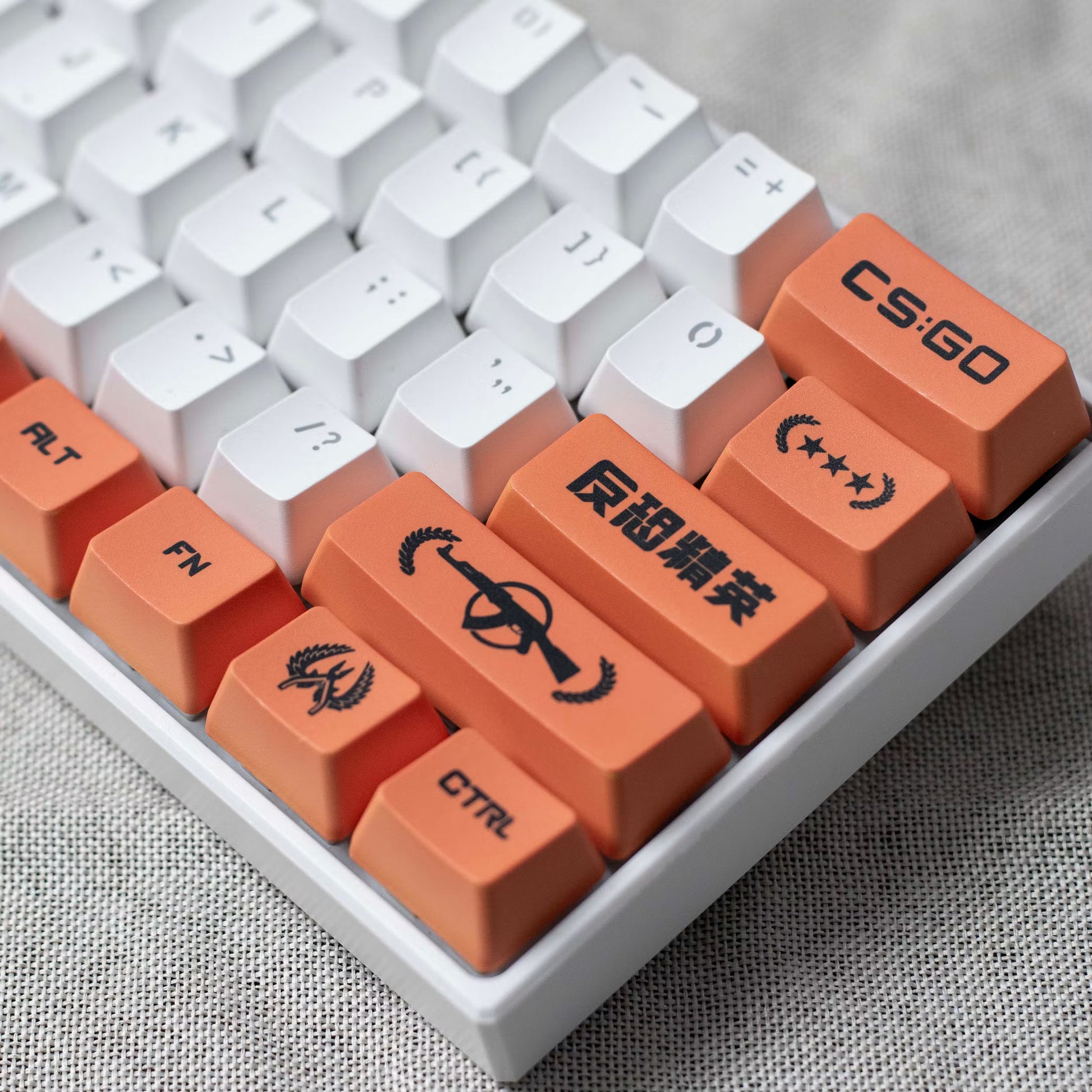 Custom CS2-Inspired Keycaps – Pro Gamer Edition (14 / 29 / Full Set)