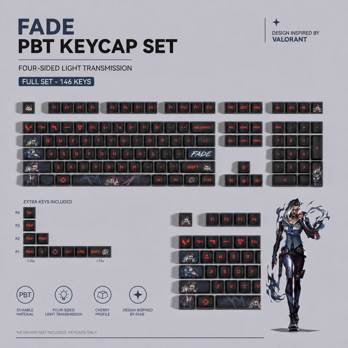 Fan Made - Fade Keycaps – Limited Edition