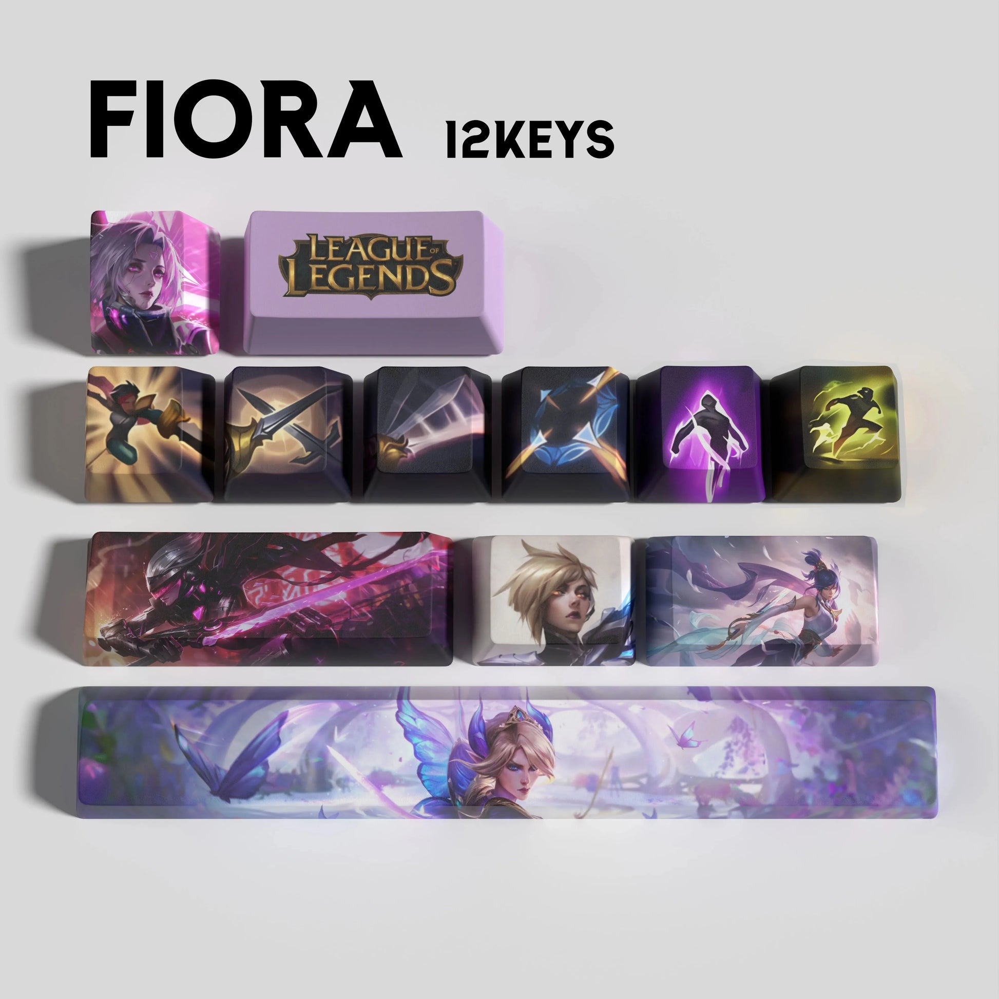 SPECIAL EDITION Fan-Made Fiora KEYCAPS
