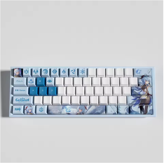 Genshin Impact Ganyu Keycaps – Limited Edition (29/13 Keys)