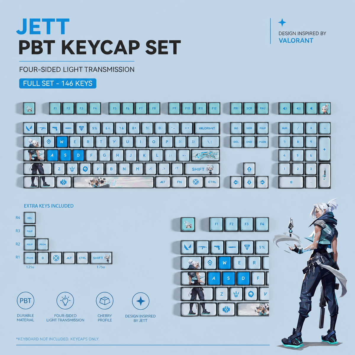 Fan Made - Jett Keycaps – Limited Edition