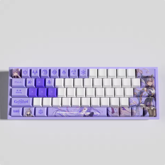 Genshin Impact Keqing Keycaps – Limited Edition (29/13 Keys)