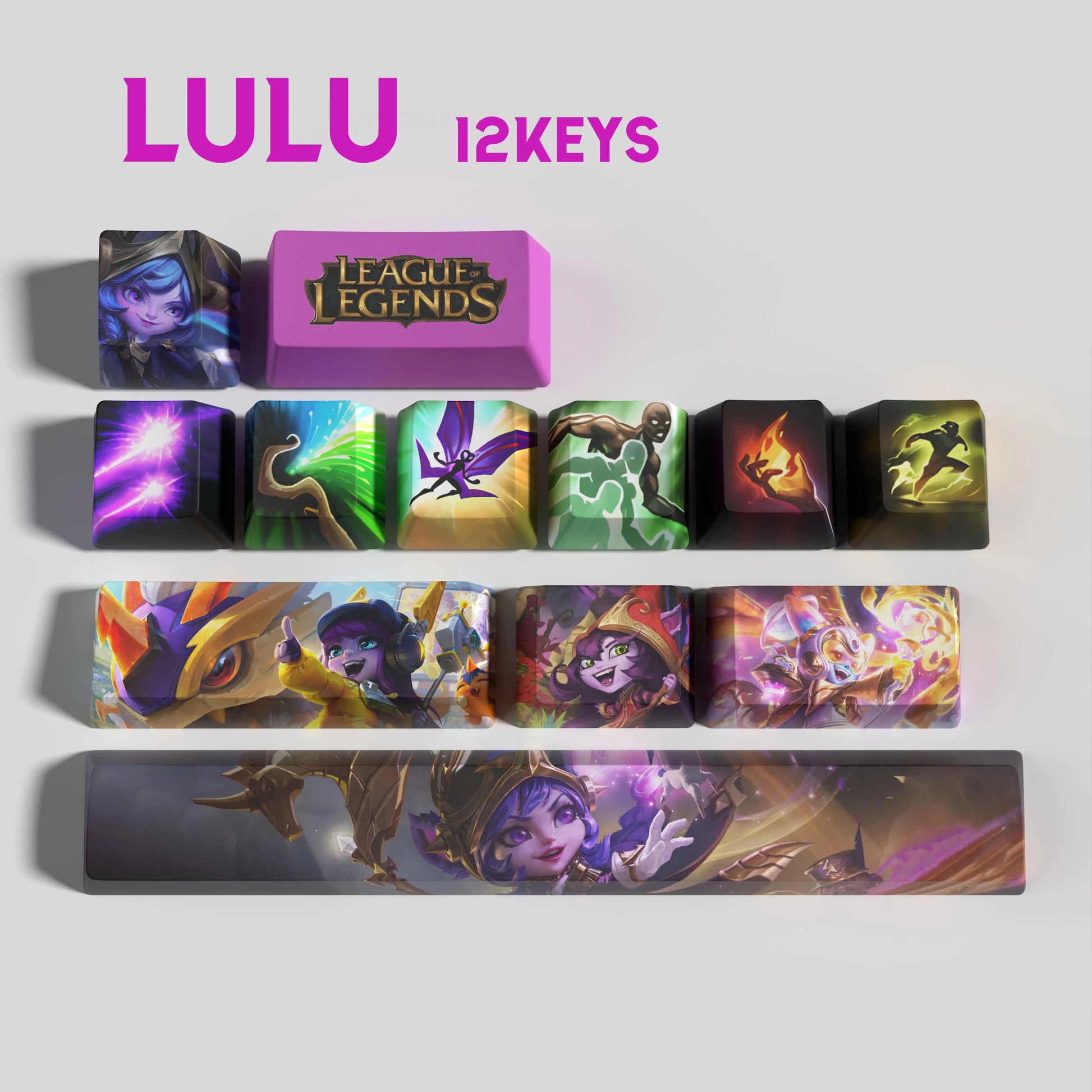 SPECIAL EDITION Fan-Made Lulu KEYCAPS – 30, 14, 12 keys
