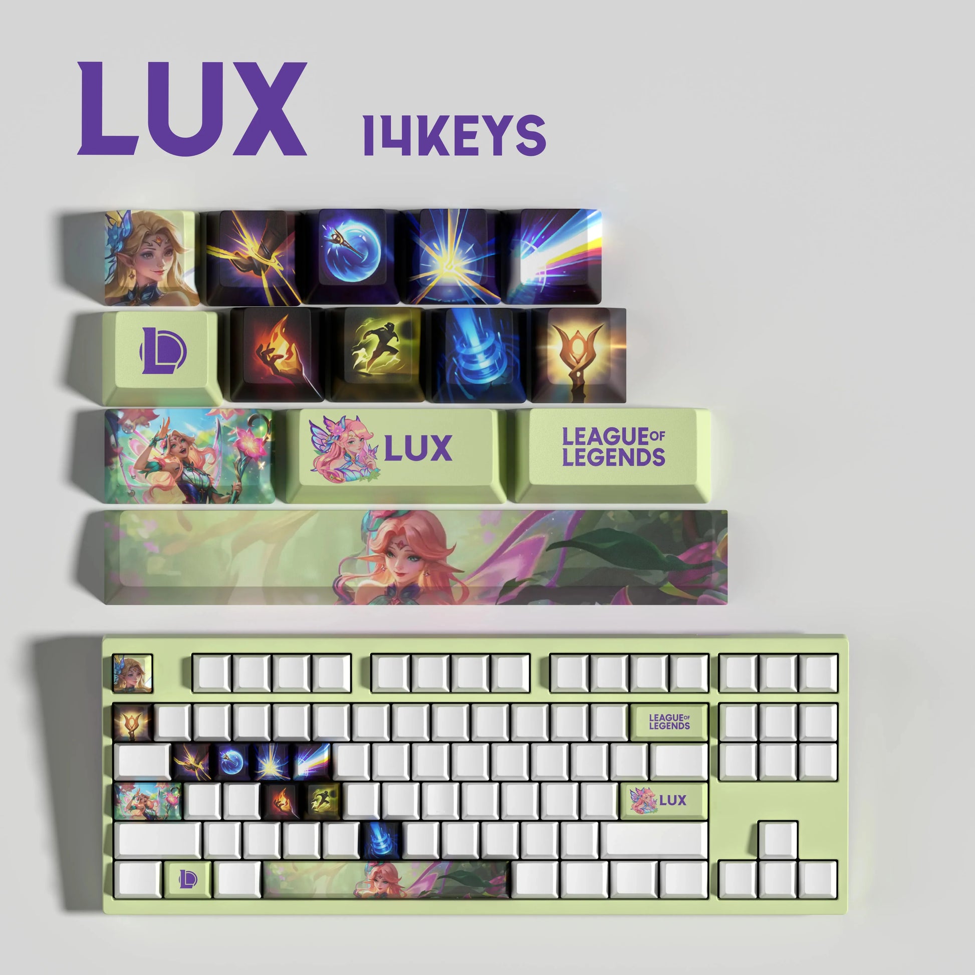 SPECIAL EDITION Fan-Made Lux KEYCAPS – 30, 14, 12 keys
