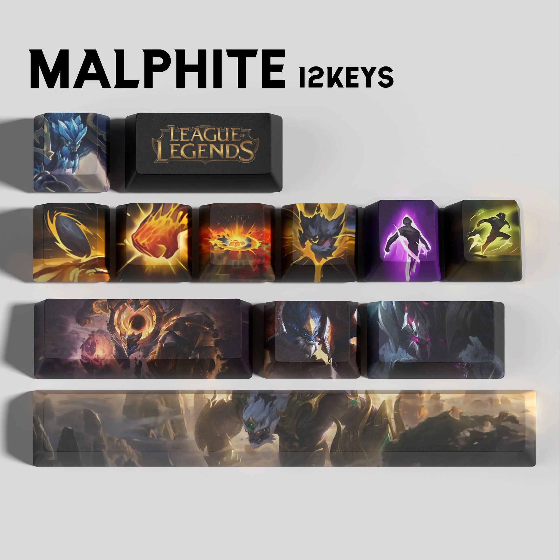 SPECIAL EDITION Fan-Made Malphite KEYCAPS