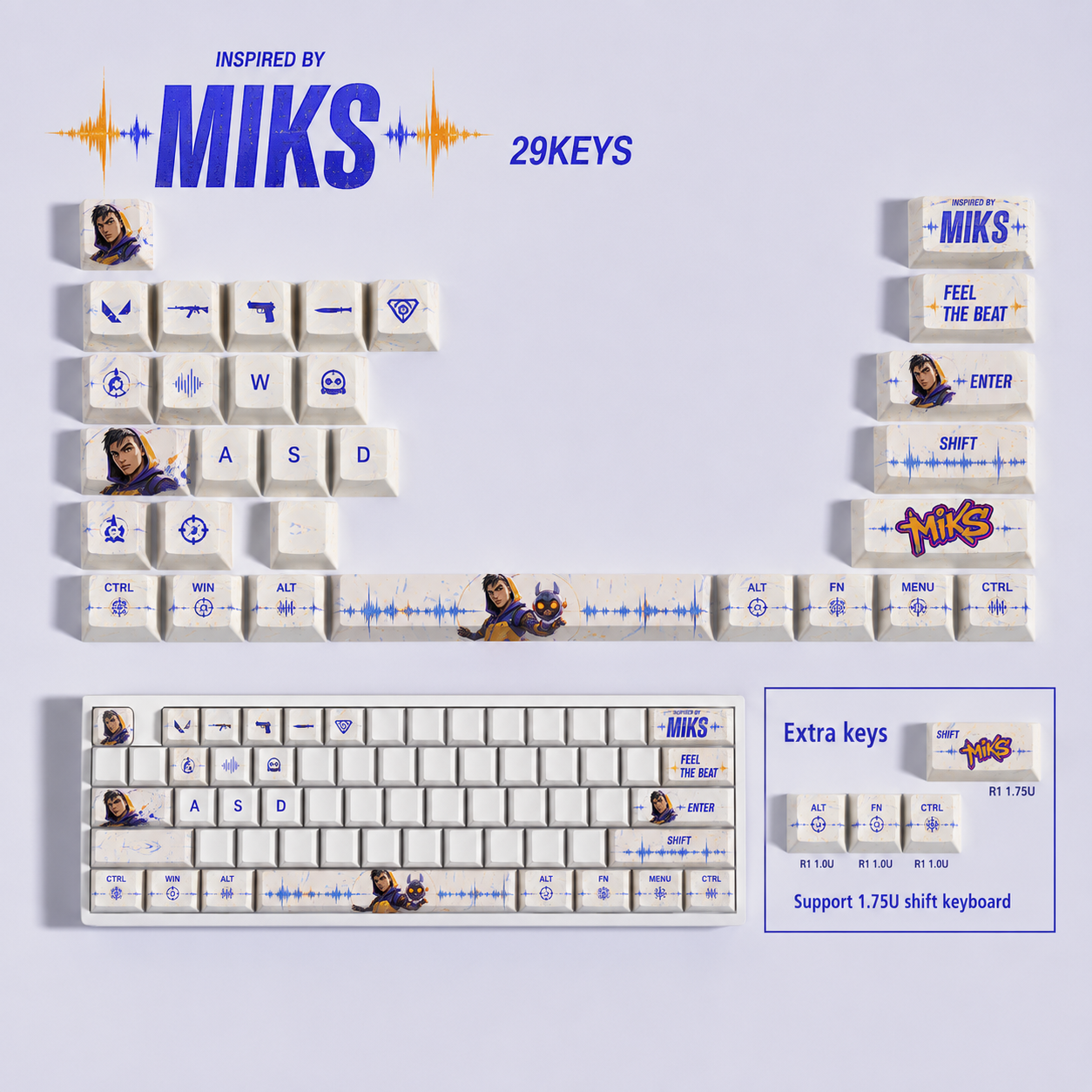 Fan Made - MIKS Keycaps – Limited Edition (29 Keys)