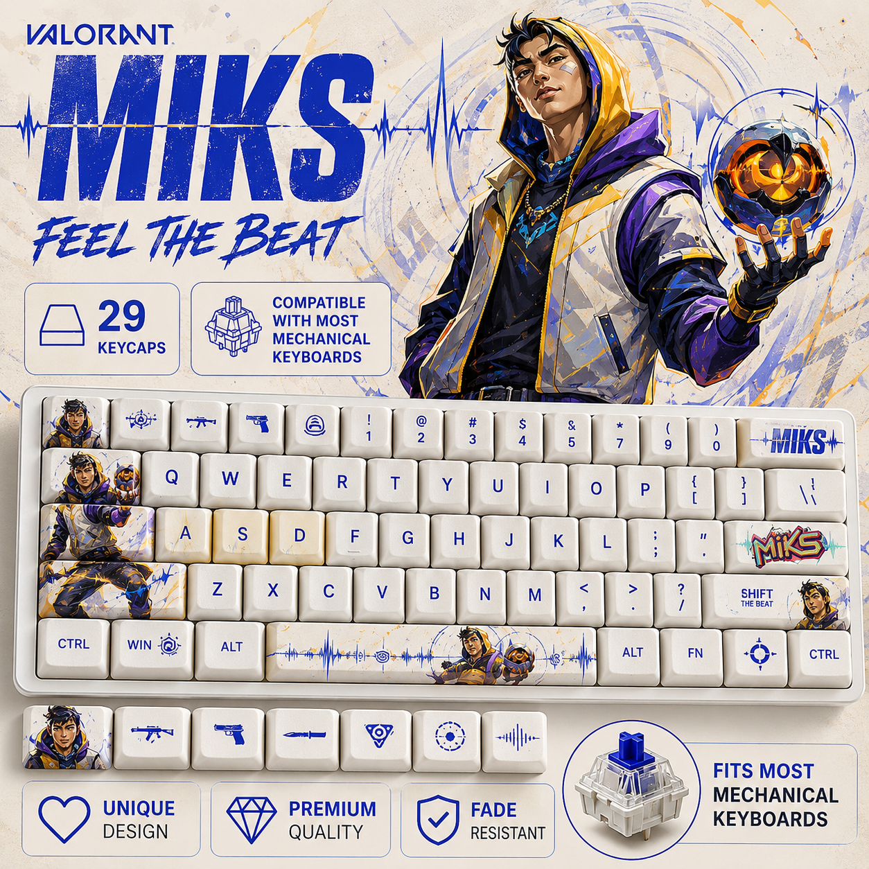 Fan Made - MIKS Keycaps – Limited Edition (29 Keys)