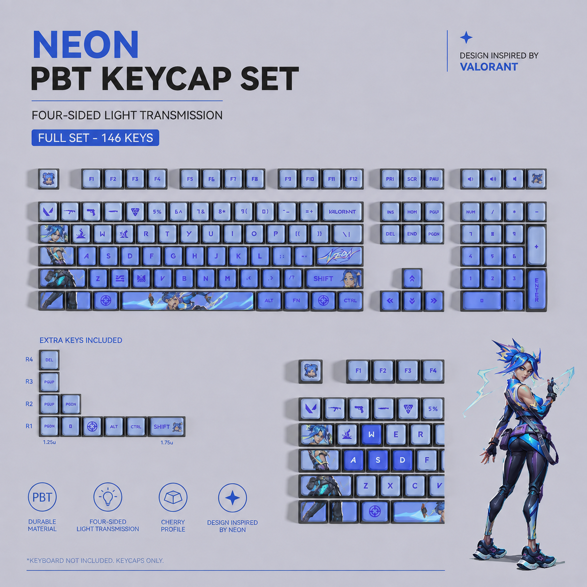 Fan Made - Neon Keycaps – Limited Edition