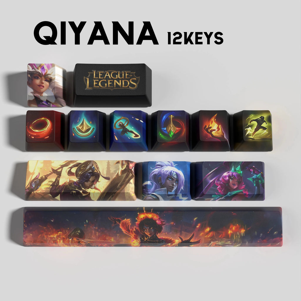 SPECIAL EDITION Fan-Made Qiyana KEYCAPS