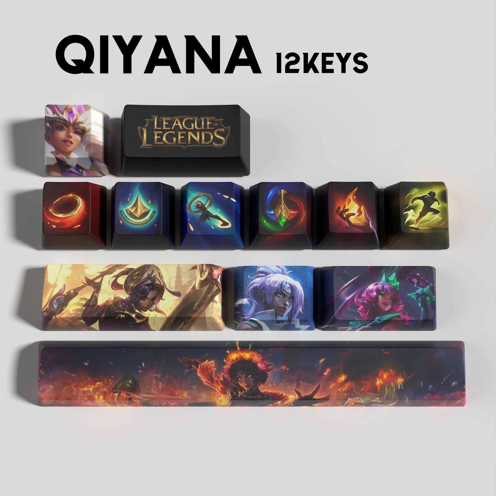 SPECIAL EDITION Fan-Made Qiyana KEYCAPS