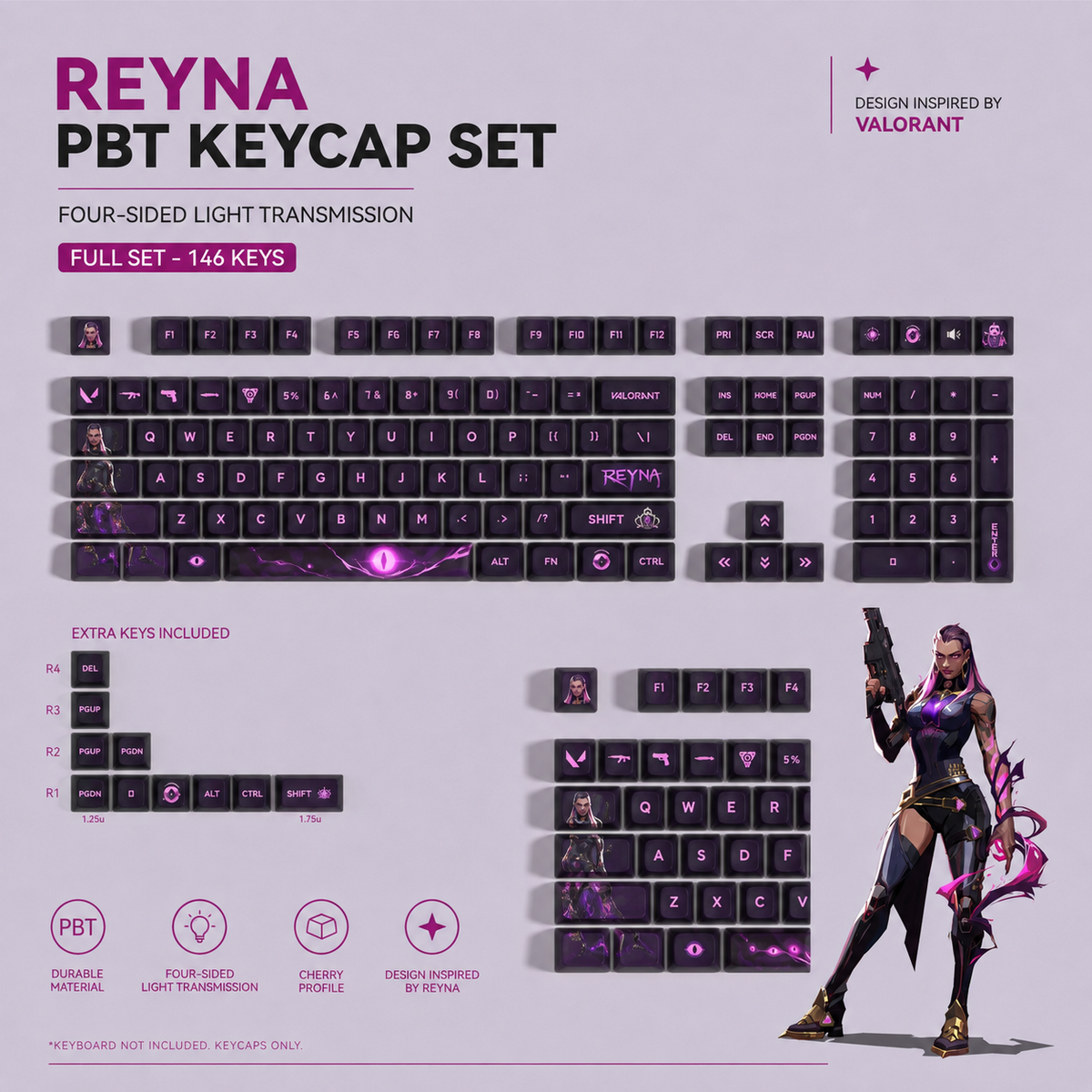 Fan Made - Reyna Keycaps – Limited Edition