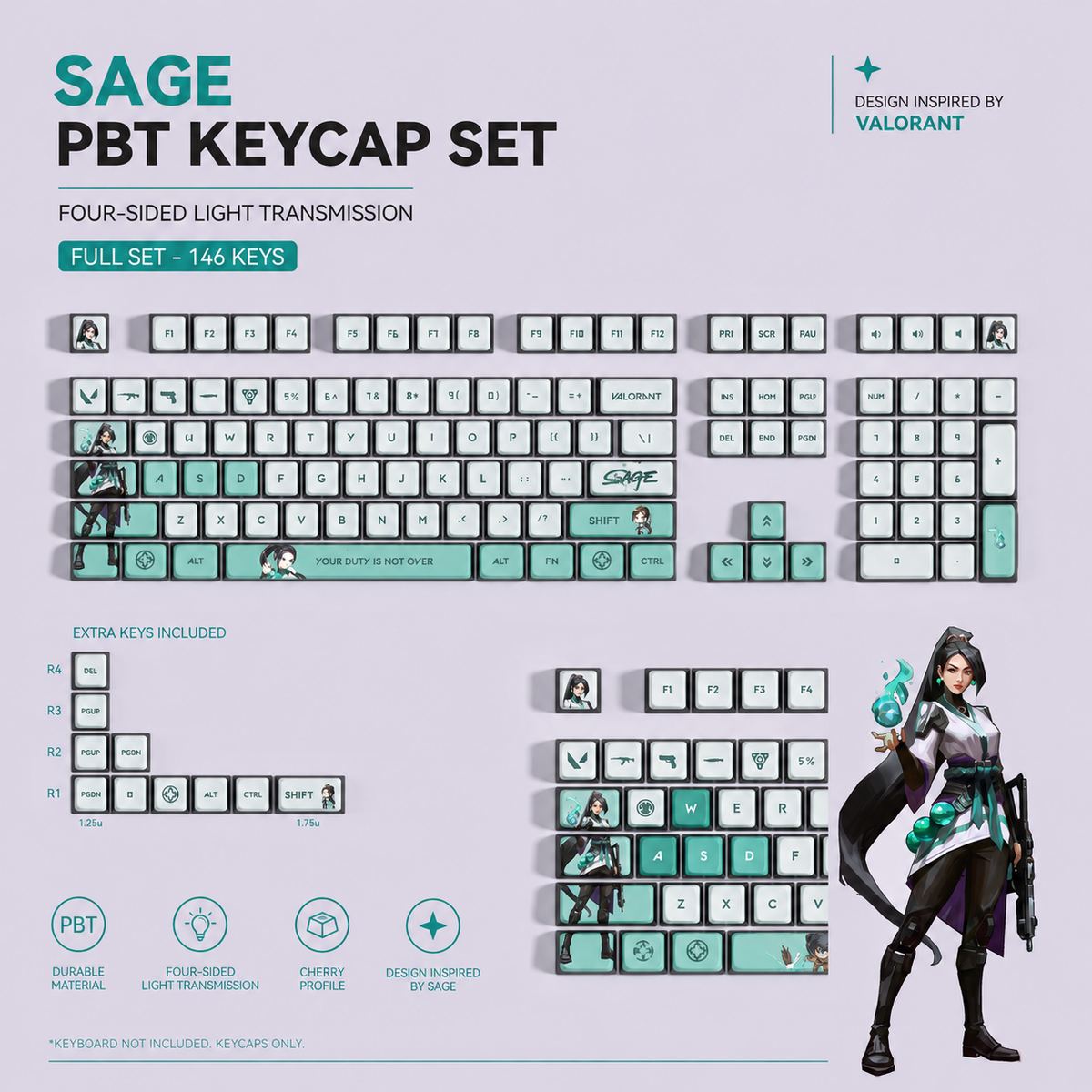 Fan Made - Sage Keycaps – Limited Edition