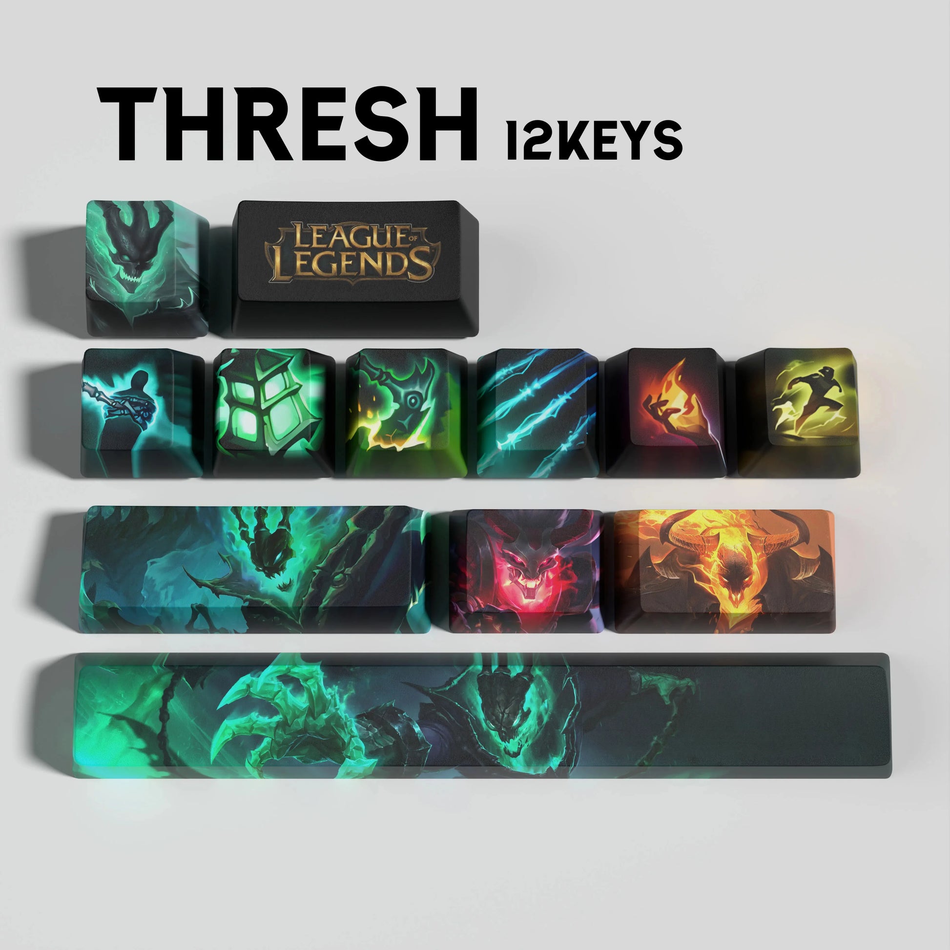SPECIAL EDITION Fan-Made Thresh KEYCAPS – 30, 14, 12 keys