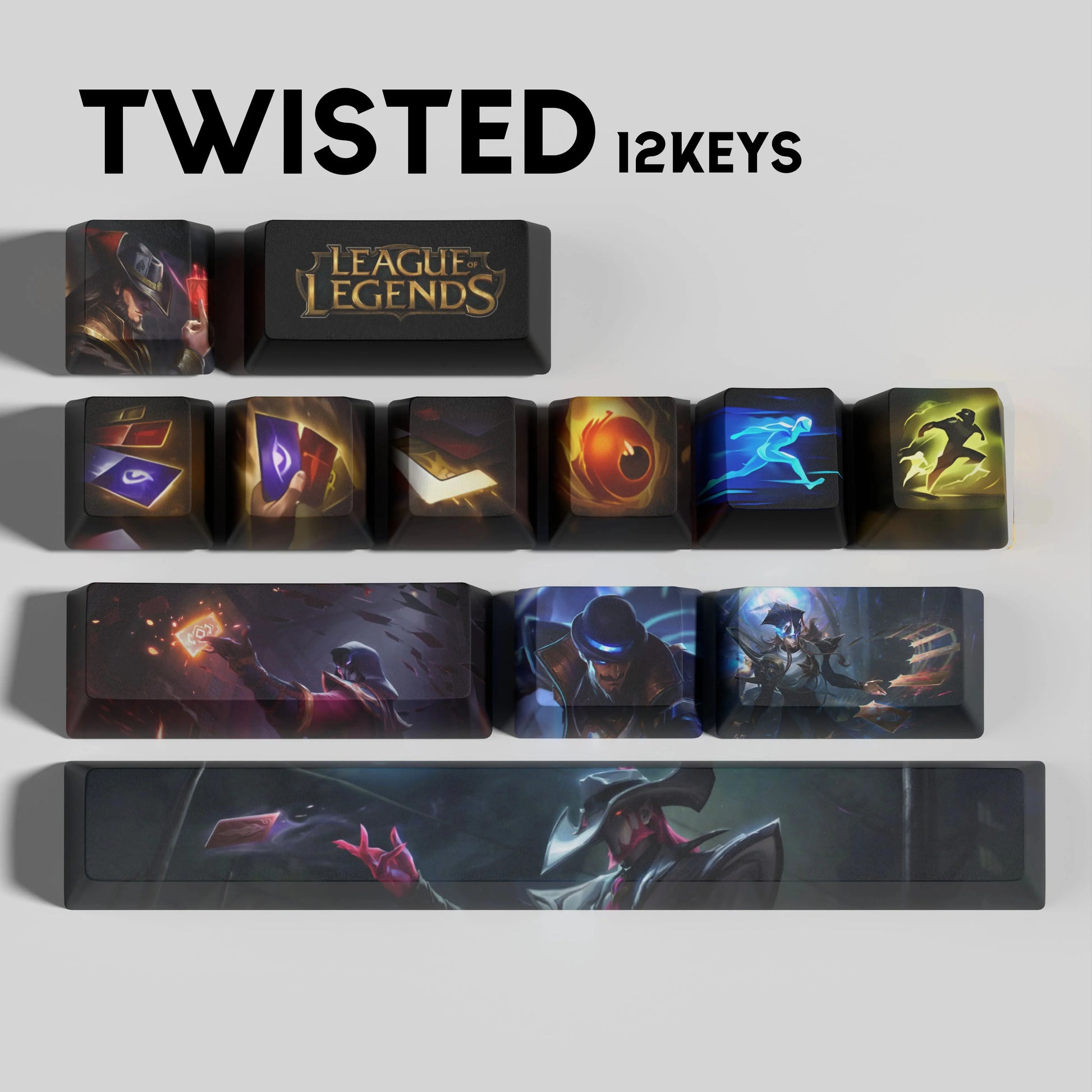 SPECIAL EDITION Fan-Made Twisted Fate KEYCAPS