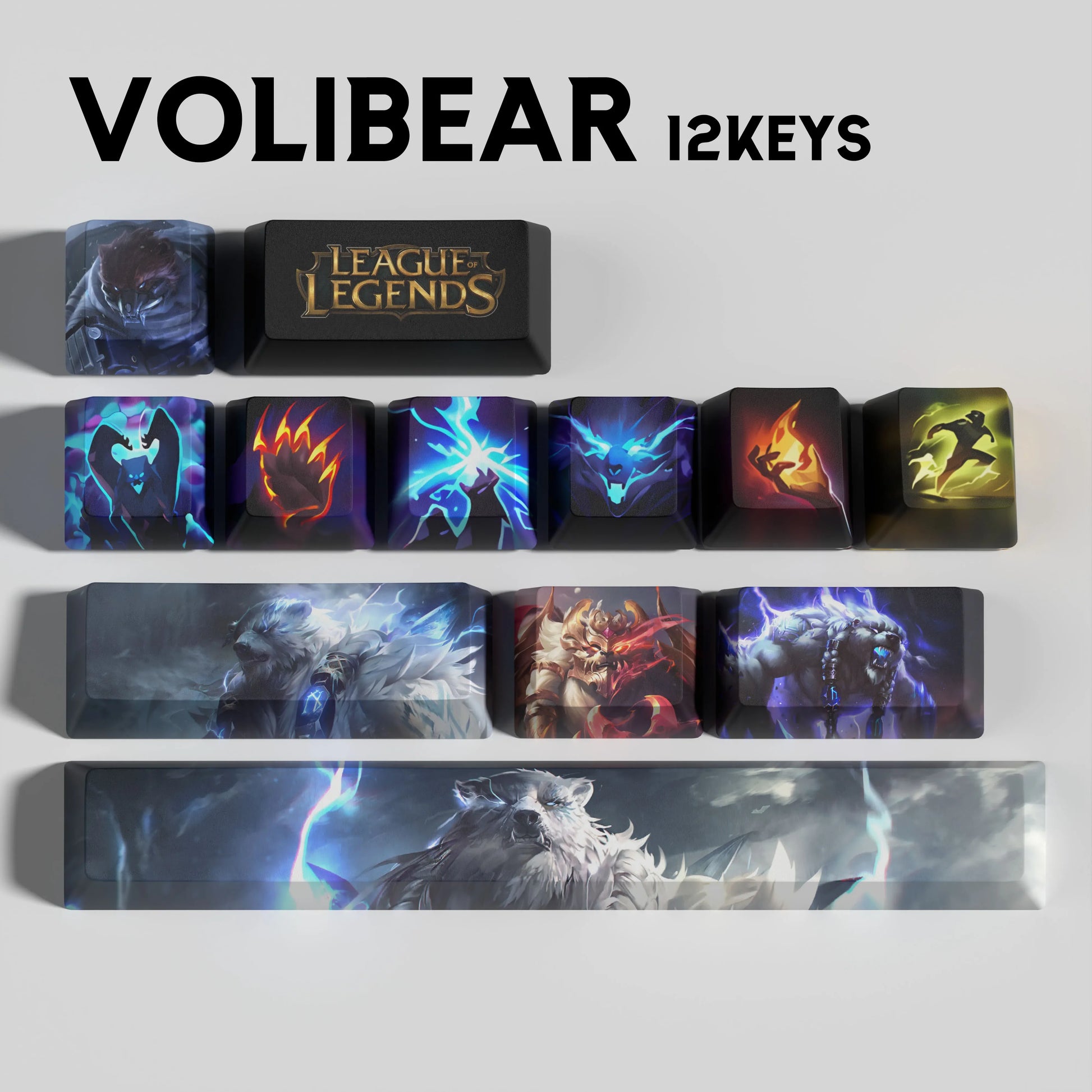 SPECIAL EDITION Fan-Made Volibear KEYCAPS