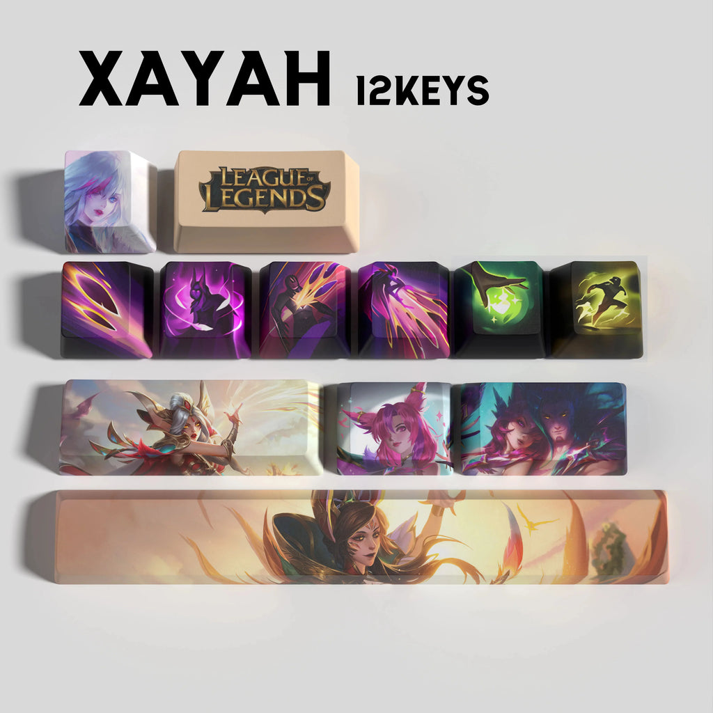 SPECIAL EDITION Fan-Made Xayah KEYCAPS