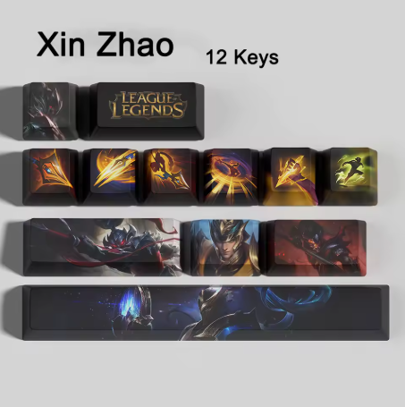 SPECIAL EDITION Fan-Made Xin Zhao KEYCAPS