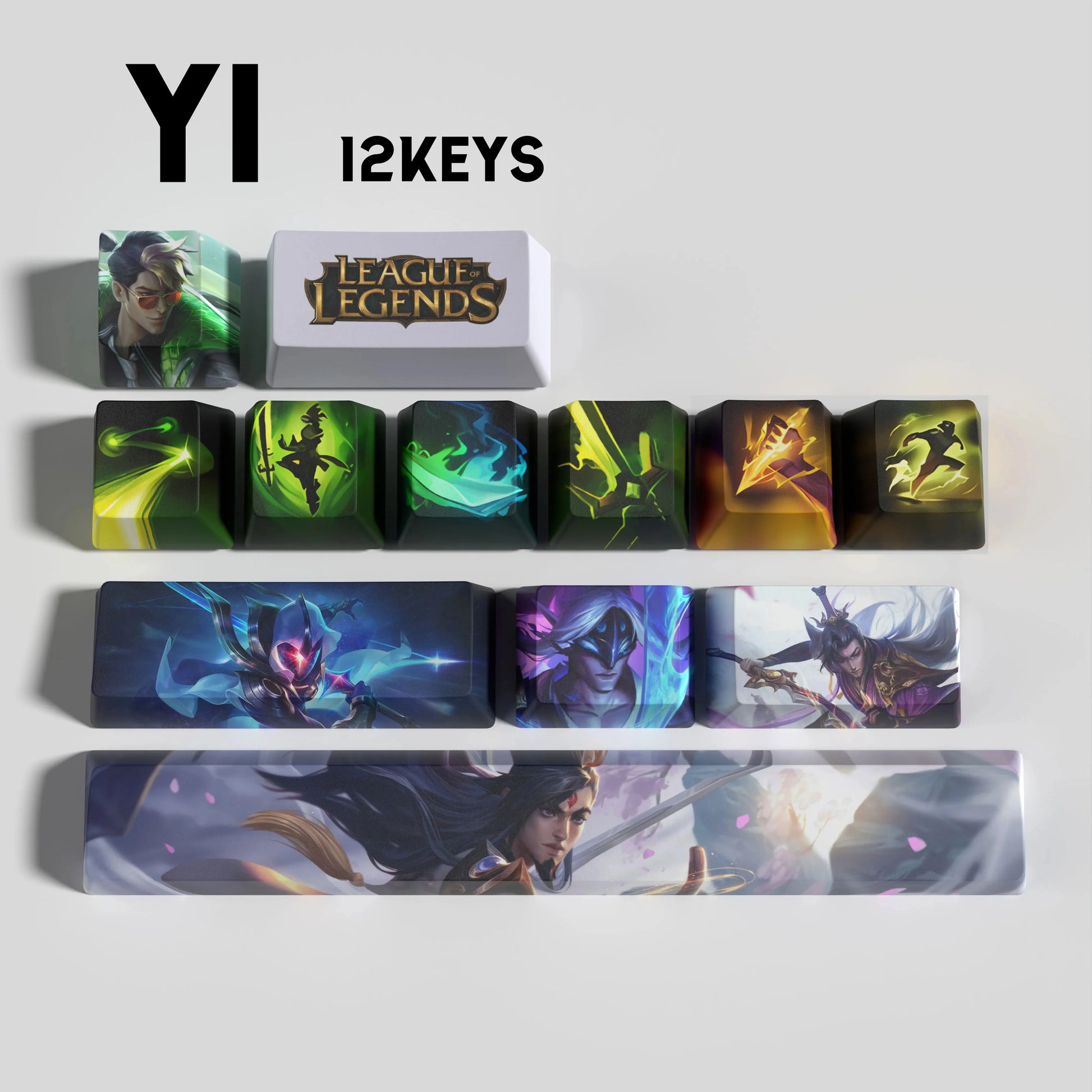 SPECIAL EDITION Fan-Made Master Yi KEYCAPS – 30, 14, 12 keys