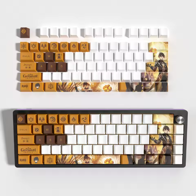 Genshin Impact Zhong Li Keycaps – Limited Edition (29/13 Keys)